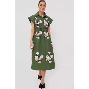 Tuckernuck Green Floral Midi Dress